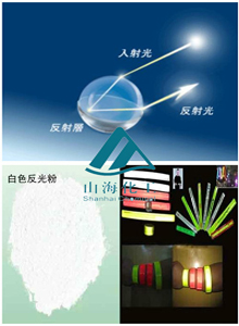 玻璃微珠广东高闪反光粉 白色反光粉  银灰色反光粉