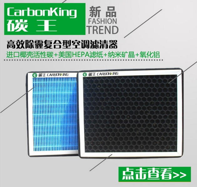 碳王除霾复合型活性炭滤清器