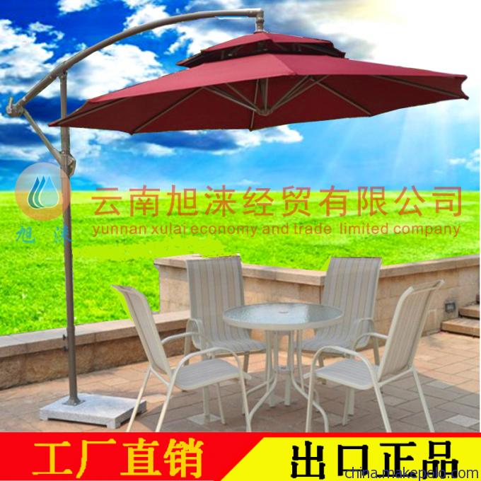 昆明太阳伞厂家批发 2.6米遮阳伞香蕉伞 户外罗马伞】图片详  广告太阳伞 遮阳伞  广告帐篷  户外休闲伞