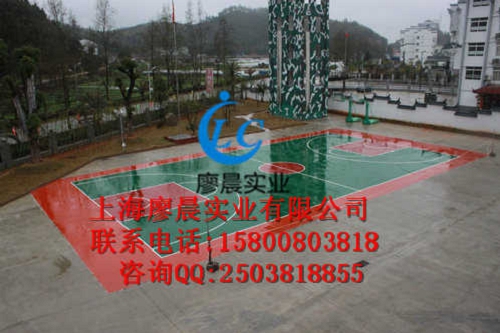 九江塑胶篮球场翻新