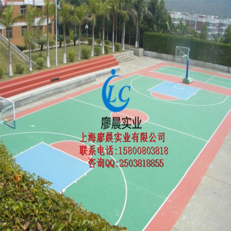 周口硅pu篮球场标准尺寸
