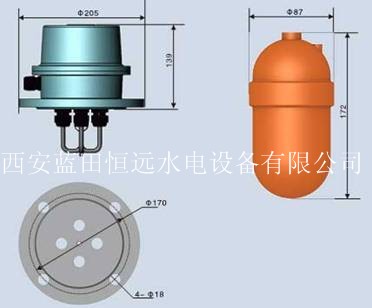 集水井浮子信号器FLA-3-5米液位开关&nbsp;&nbsp;浮球液位控制器