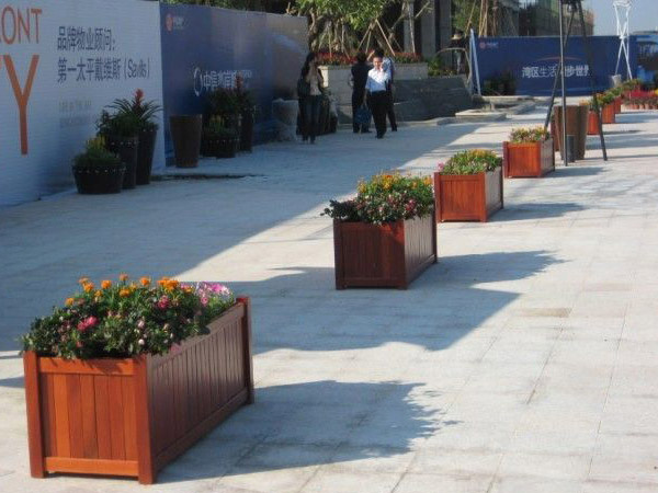 杭州公园树围椅 步行街带座椅花槽批发  实木树围椅  带座椅花箱  花槽批发定制