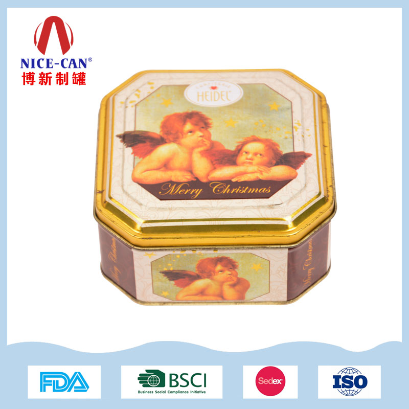 廣州圣誕禮品鐵盒包裝，圣誕鐵盒罐，廠家定制馬口鐵盒