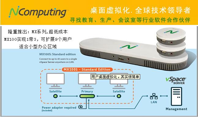 全新桌面云终端MX100S教育培训首选