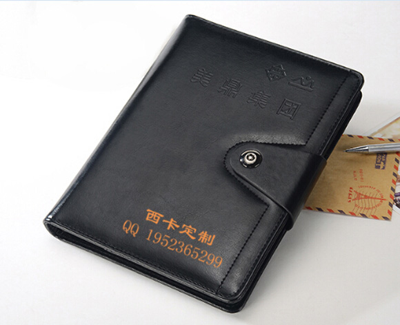 西安高档笔记本制作 仿皮记事本定做 活页皮本加工定制  西安笔记本制作