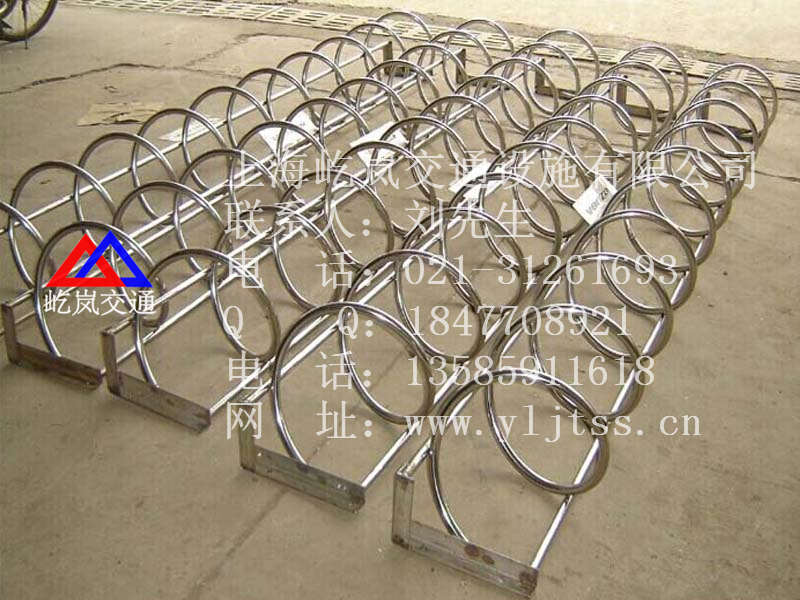 卡槽式自行车停靠架 组合式自行车存放架  螺旋自行车停放架  非机动车固定架