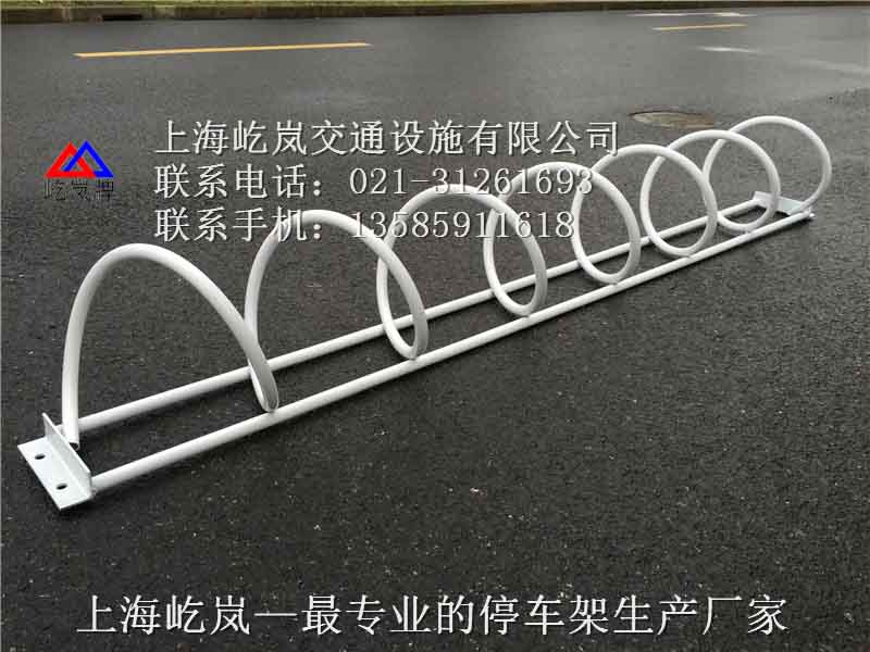 不锈钢螺旋式自行车停放架 自行车存车架生产厂家&nbsp;&nbsp;上海自行车摆放架&nbsp;&nbsp;碳素钢自行车停放&nbsp;&nbsp;屹岚自行车停车区