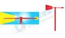 MWS-R0 金属风向标-强反光效果