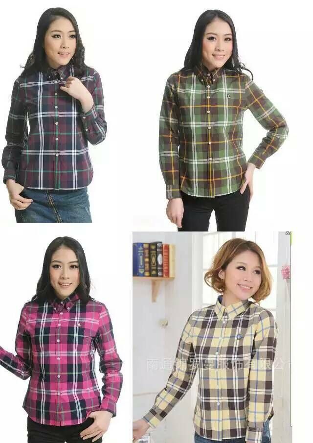 南通市價格優(yōu)惠的秋冬款全棉磨毛男女格子襯衫批發(fā)，襯衫情侶款