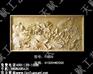 四川天赋工艺砂岩浮雕定制定做浮雕荷花背景墙壁画