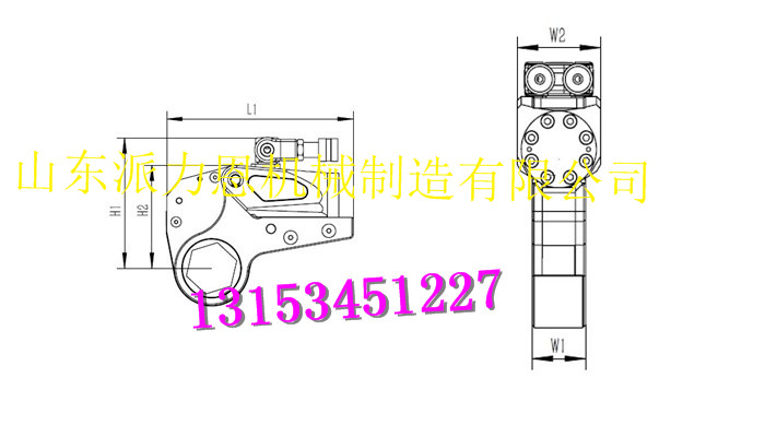 揭阳 派力恩 液压扳手的厂家&nbsp;&nbsp;驱动式液压扳手&nbsp;&nbsp;中空式液压扳手