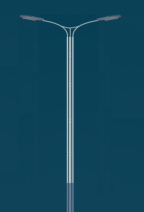 供应LED双臂路灯 路灯杆 6米道路灯高杆灯 led太阳能灯