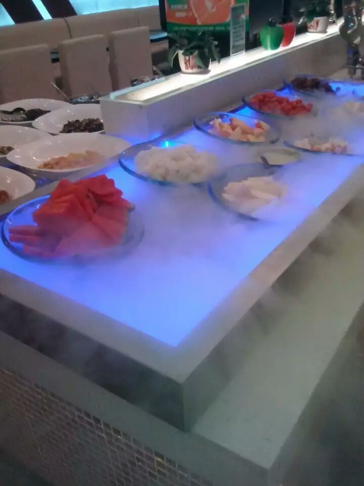 回转火锅餐台喷雾补水保鲜机  补水喷雾机  餐台喷雾机  配菜保鲜喷雾机