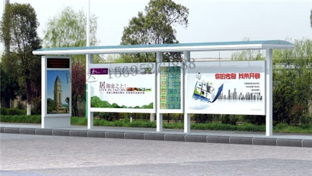 唐山公共自行车棚生产厂家  公交候车亭  公交站台