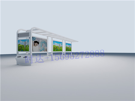 六盘水公交站台生产厂家  公交候车亭  公共自行车棚