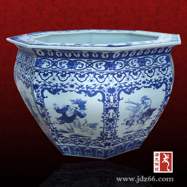 景德镇陶瓷大水缸，家用米缸工艺礼品陶瓷缸  陶瓷大缸价格  百子图大缸