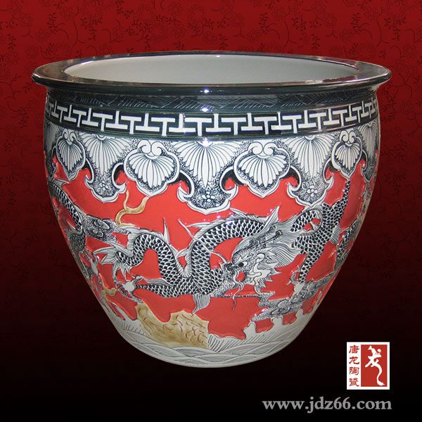 景德镇陶瓷大水缸，家用米缸工艺礼品陶瓷缸  陶瓷大缸价格  百子图大缸