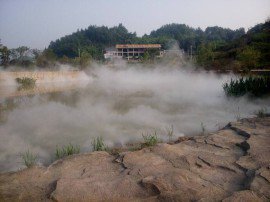 (地产小区雾森工程)园林景观雾化设备喷雾  雾森设备  喷雾造景设备