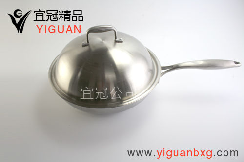 济南不锈钢餐具 厨具专业生产厂家宜冠不锈钢  不锈钢炒锅  不锈钢蒸锅  不锈钢炊具