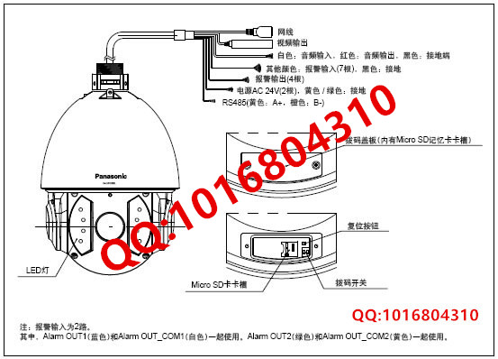 松下K-EW398LH 带红外全高清网络快球摄像机  松下高清网络摄像机  松下网络快球摄像机  松下网络红外摄像机