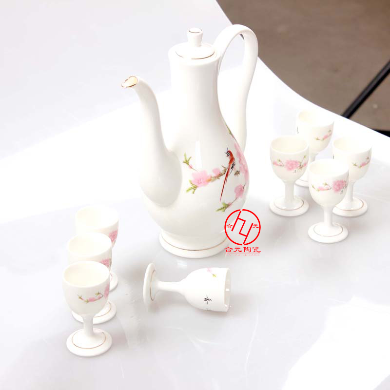 陶瓷自动酒具，陶瓷酒具套装