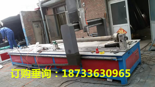 订购特殊尺寸数控雕刻机加长加高圆柱雕刻机