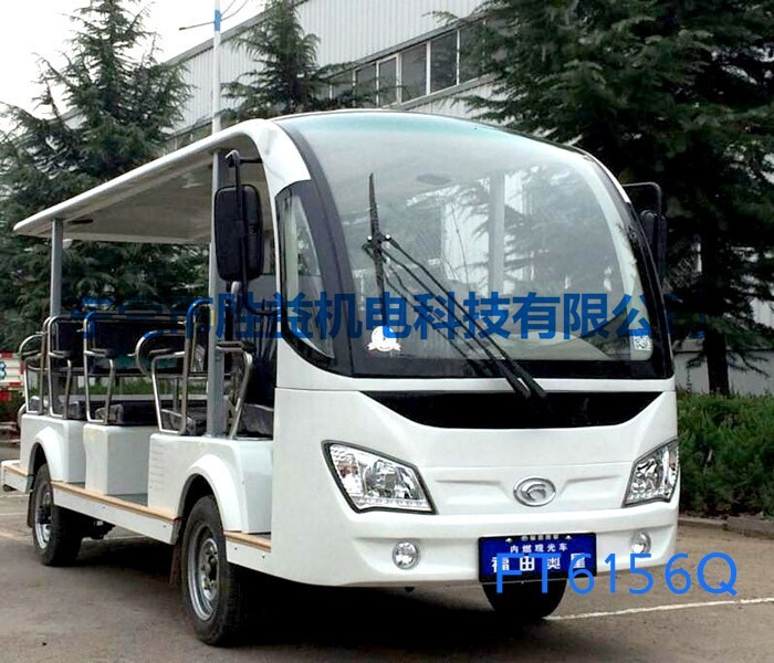 14座汽油观光车 景区楼盘内燃观光接待车  燃油观光车  内燃观光车