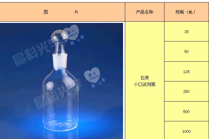 宜兴石英小口试剂瓶：无锡抢手的石英小口试&nbsp;&nbsp;石英试剂瓶