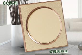 墙壁开关厂 土豪金色圆形开关 金色开关插座  圆形金色开关插座  土豪金色开关厂  墙壁开关生产基地