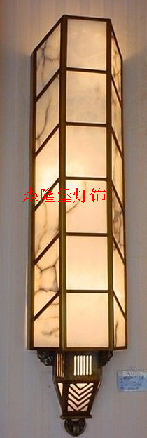 长方形壁灯不锈钢铝制镀锌板订做壁灯  仿云石壁灯