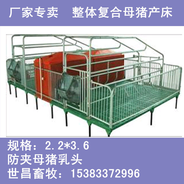 母猪产床养猪设备 整体复合板 坚固耐用  母猪产床价格  复合板猪床  复合产床尺寸