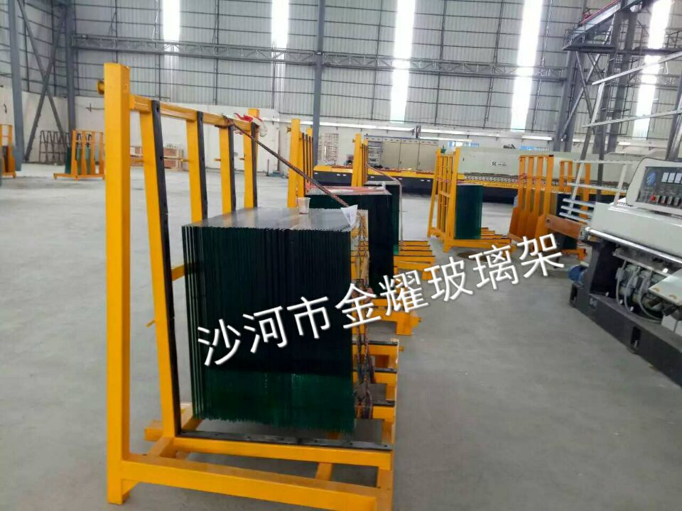 供应河北抢手的中空、钢化玻璃专用放置架|  玻璃铁架子  玻璃放置架