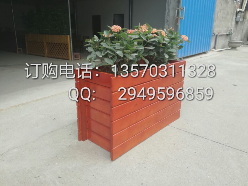 内蒙古户外防腐木花箱、景区木质种树花箱&nbsp;&nbsp;木制花箱&nbsp;&nbsp;木质种植花箱