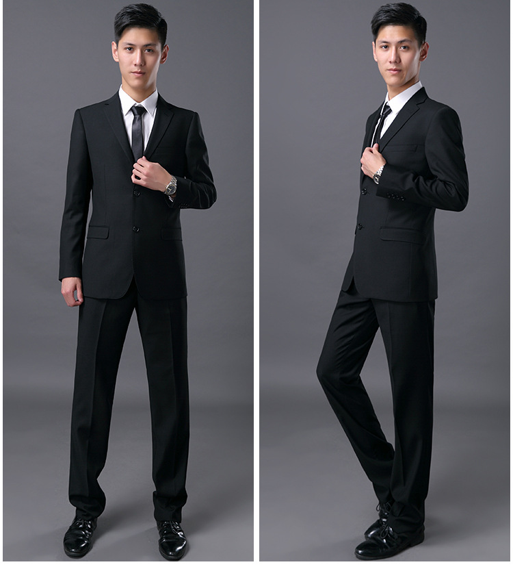 职业装西服套装商务男士三件套工作服  冬季西服套装