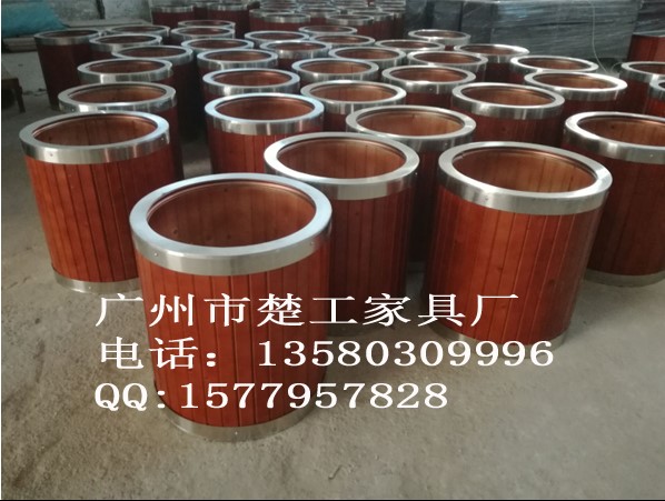 不锈钢防腐木花箱 成品种植花盆 不锈钢木花池  不锈钢木花盆  钢木花坛