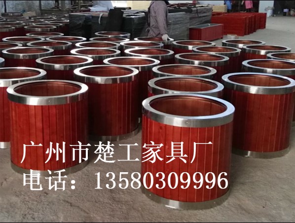 不锈钢防腐木花箱 成品种植花盆 不锈钢木花池  不锈钢木花盆  钢木花坛