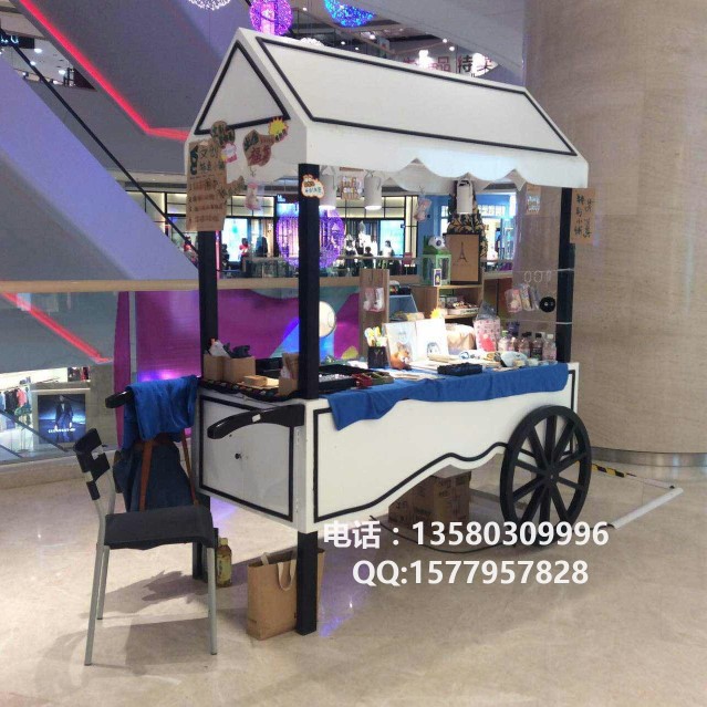 太原商业街售卖车 阳泉木制零售车 晋城花车  广场餐饮车