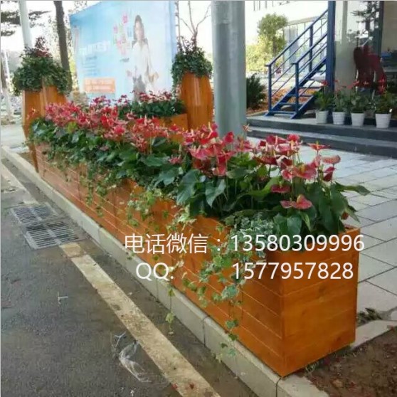 街区园艺花钵，景观装饰花箱，室外花盆