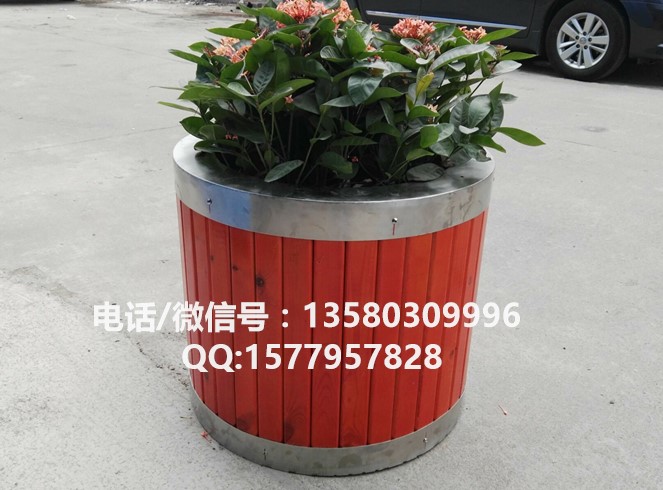 道路工程花箱 不锈钢花盆 街道不锈钢包边花箱  不锈钢花箱
