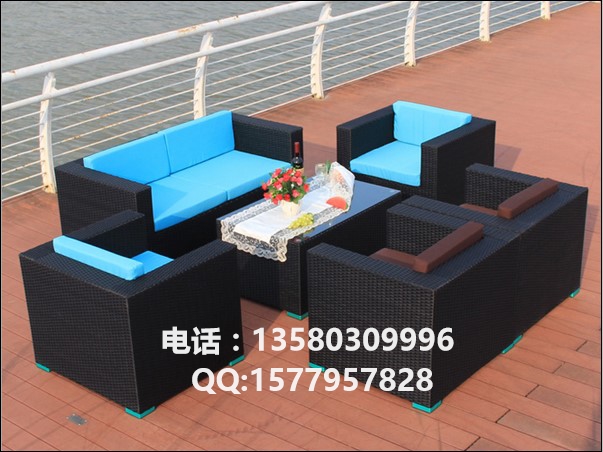 庭院藤质沙发 餐厅藤编桌椅 阳台藤沙发供应  阳台沙发  藤编沙发