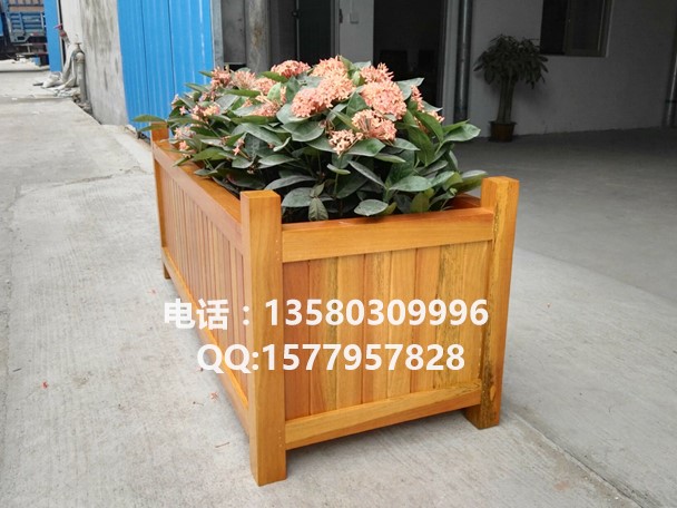室外种植树池 防腐木花箱定做厂 种树花桶  花箱厂