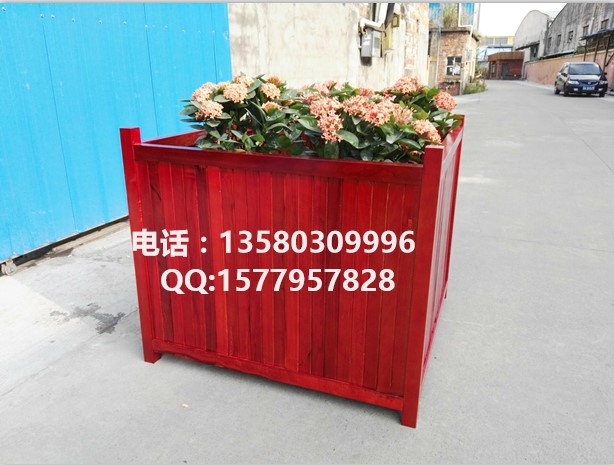 室外种植花槽 防腐木花槽 景观花玑定制
