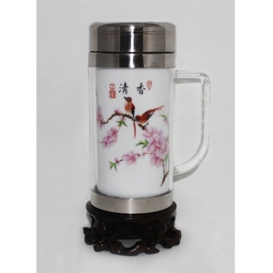 高档景德镇陶瓷茶杯 陶瓷茶杯订做 会议茶杯