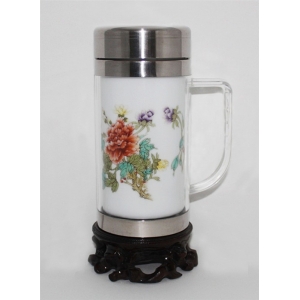 高档茶杯 办公茶杯 手绘茶杯