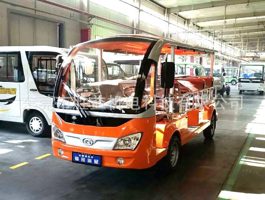 11座燃油观光车 景区游览观光车批发  楼盘接待观光车
