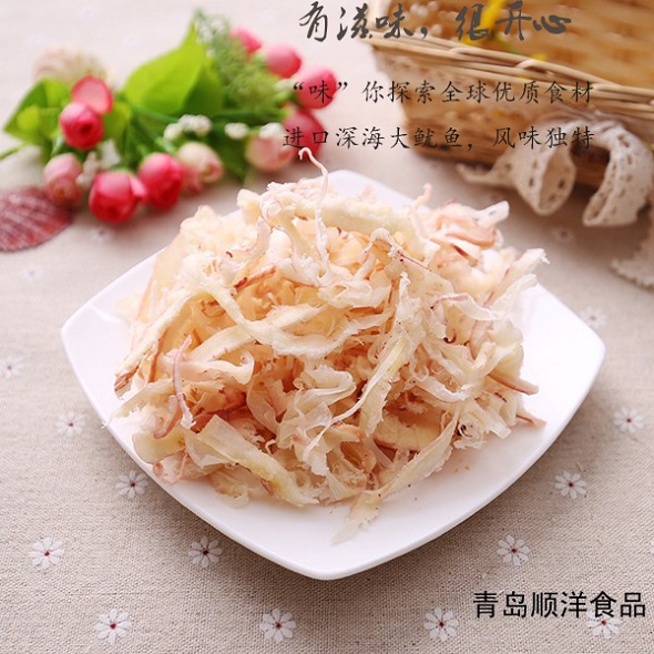 青岛批发价烤制鱿鱼丝|不添加违禁添加剂