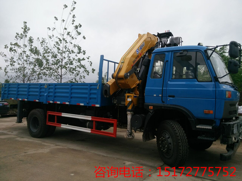 徐工 5吨 6吨 10吨随车吊｜东风｜厂家｜ 价格｜ 图片  平板带吊运输车  东风随车吊