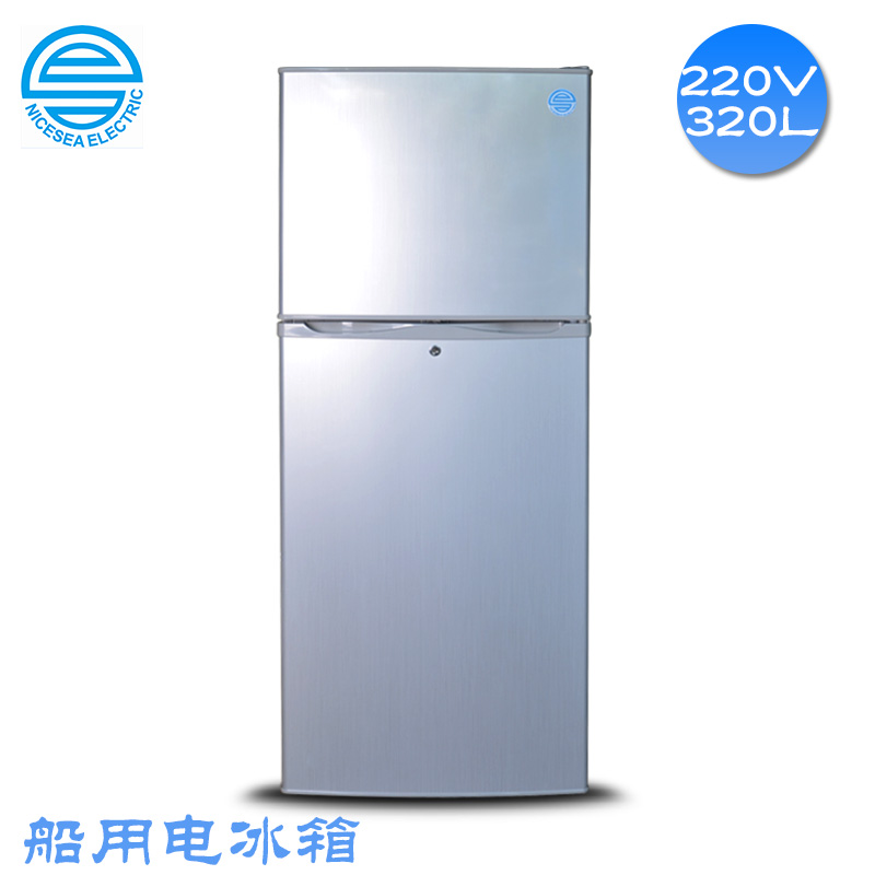 外贸船用320L双门电冰箱220V60HZ  320L电冰箱