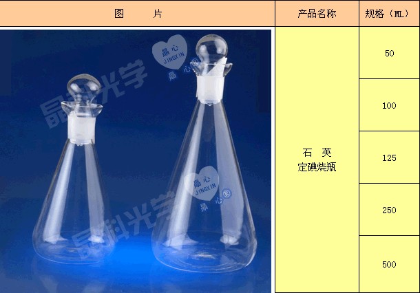 石英定碘烧瓶&nbsp;&nbsp;石英烧瓶